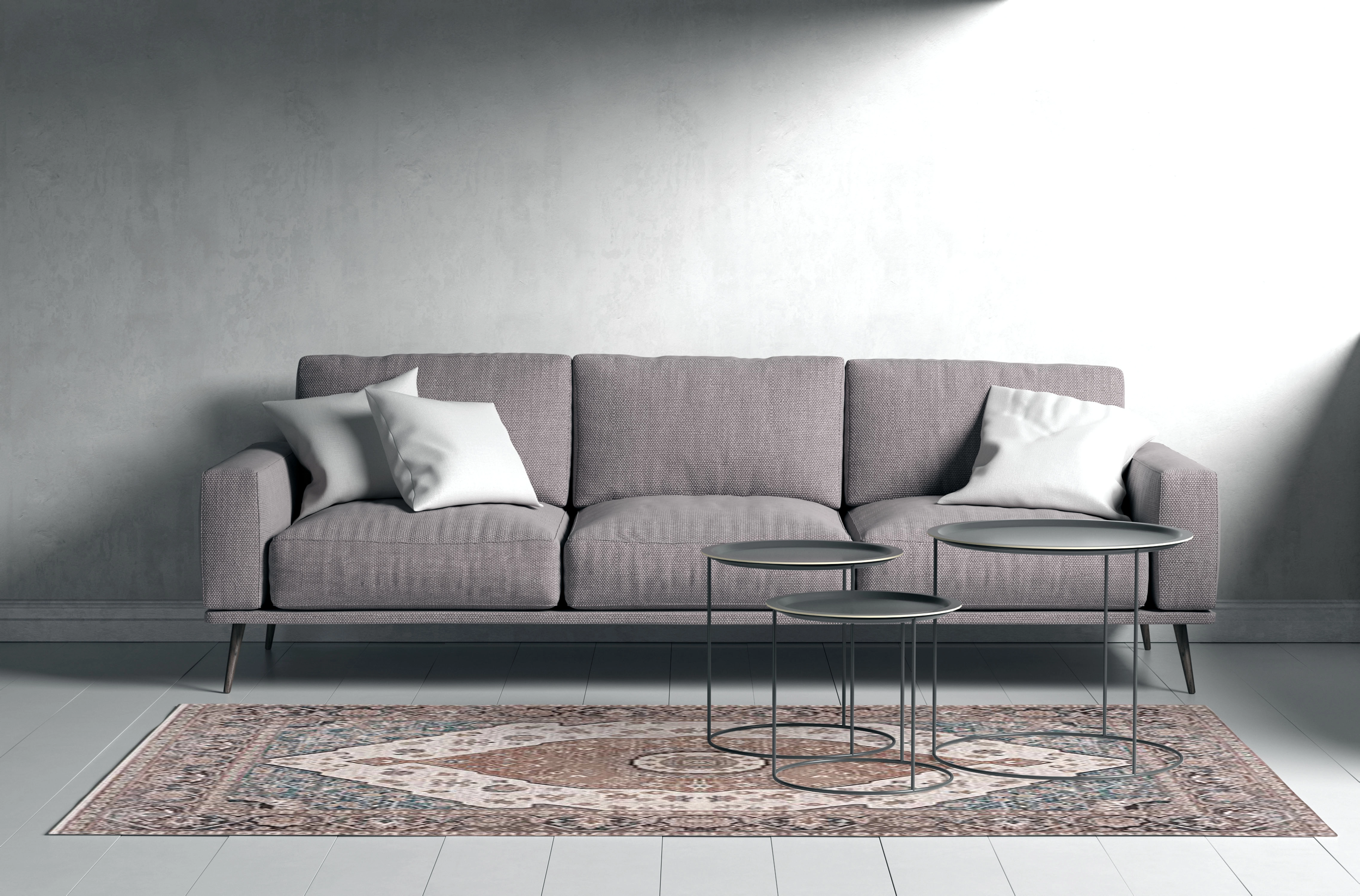 طرح خنکای ساحل - فرشینه و فرش چاپی کد O118 - 150*100