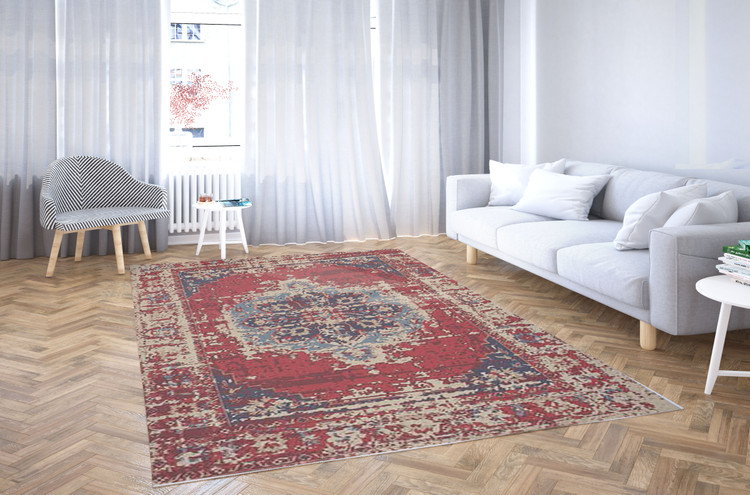 طرح کهنهنما درخشان - فرشینه و فرش چاپی کد O127