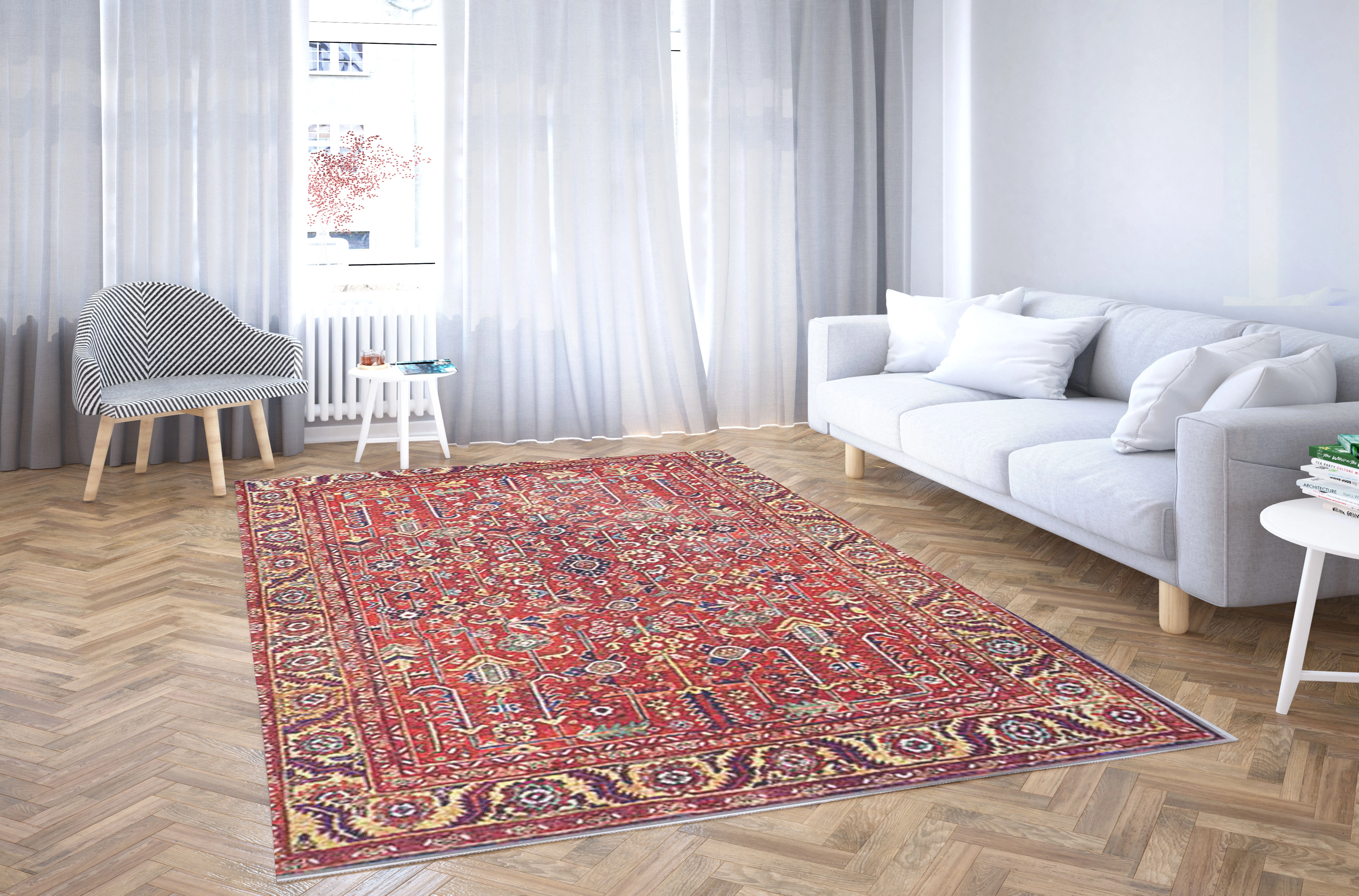 طرح مهرماه درخشان - فرشینه و فرش چاپی کد O152 - 150*100