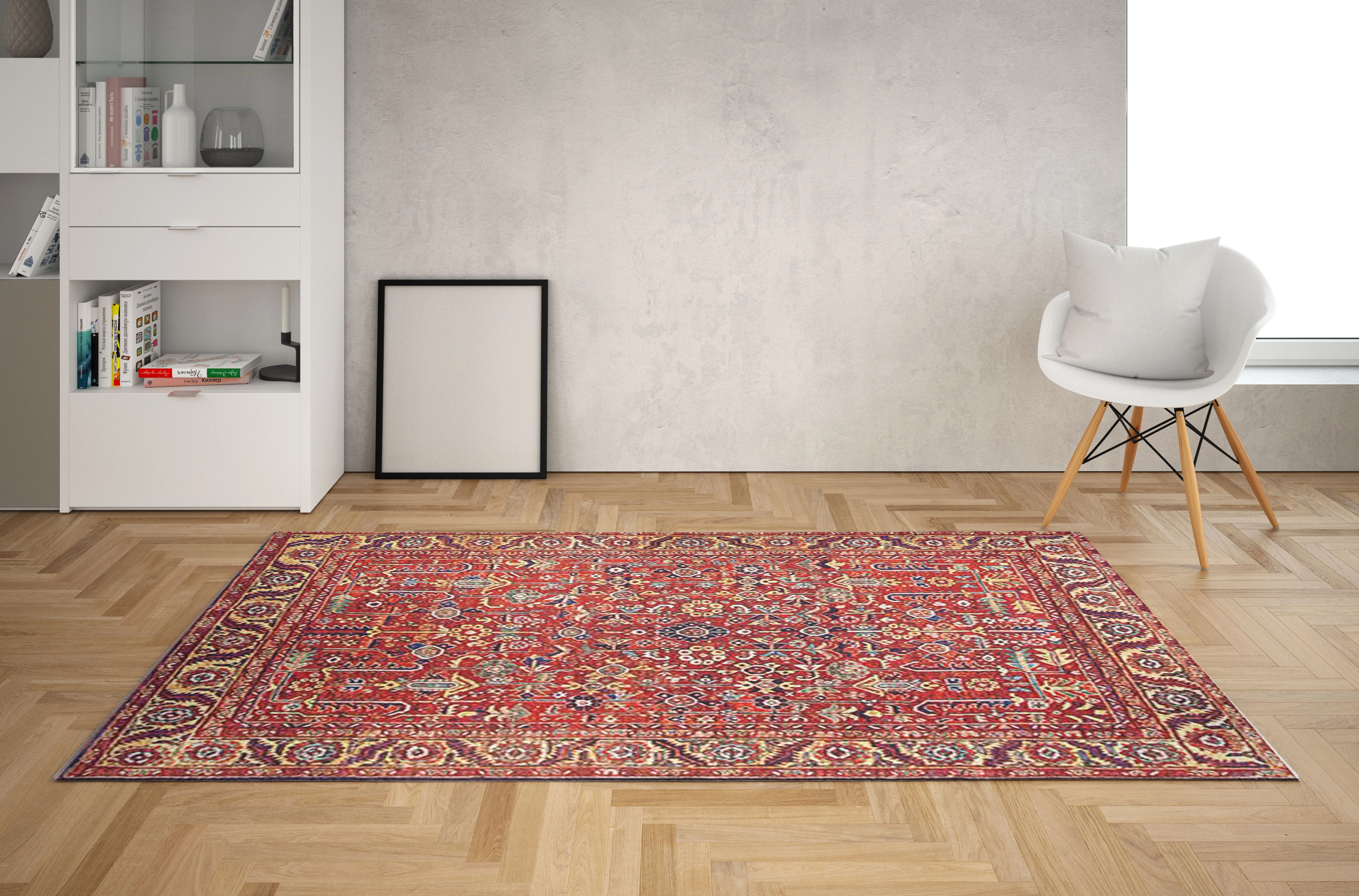 طرح مهرماه درخشان - فرشینه و فرش چاپی کد O152 - 150*100