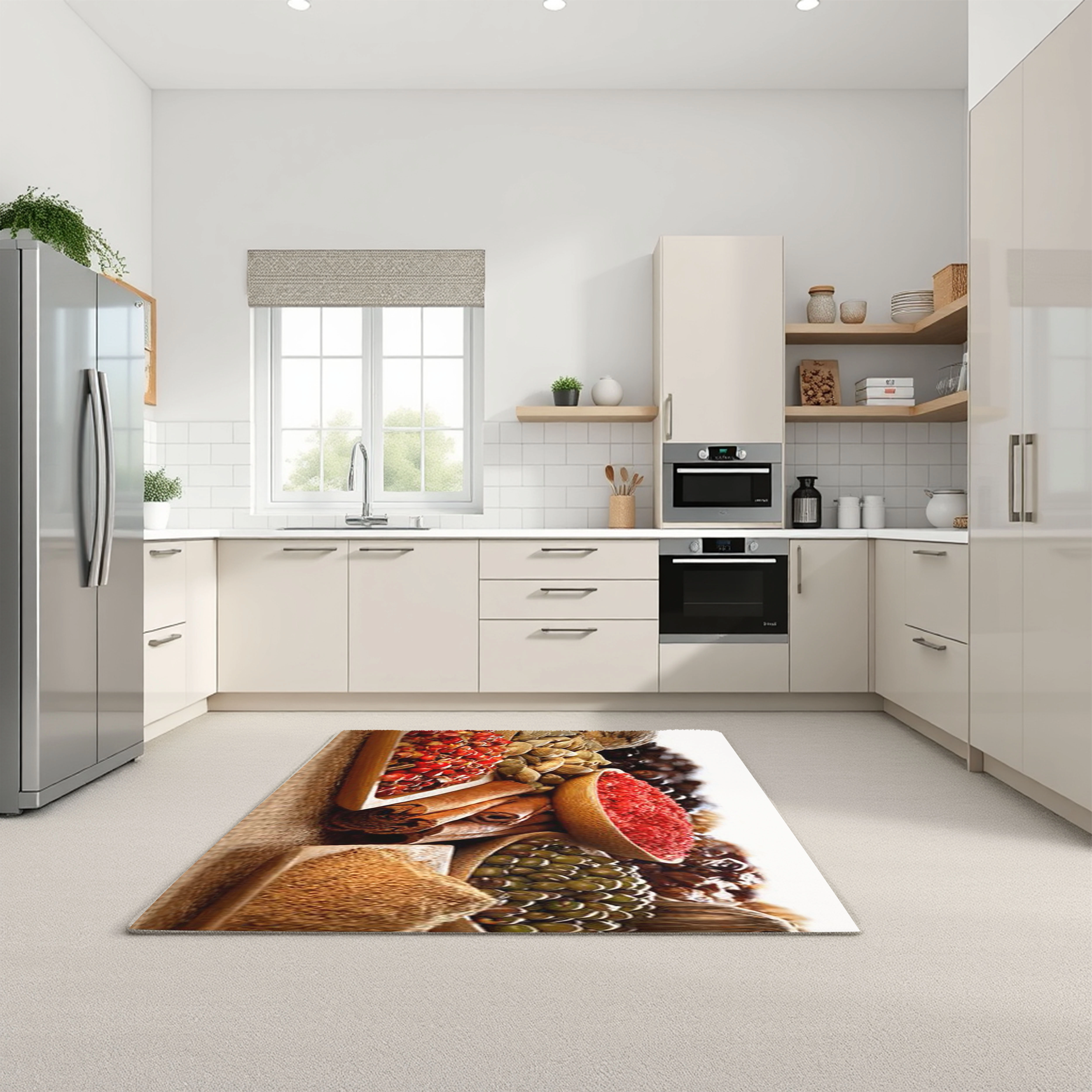 فرش ادویه‌های سنتی - فرشینه و فرش آشپزخانه کد K133 - 50*80