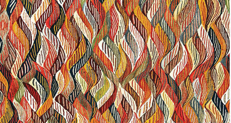 فرش راهرویی رنگینکمان امواج - فرشینه و فرش چاپی کد R113