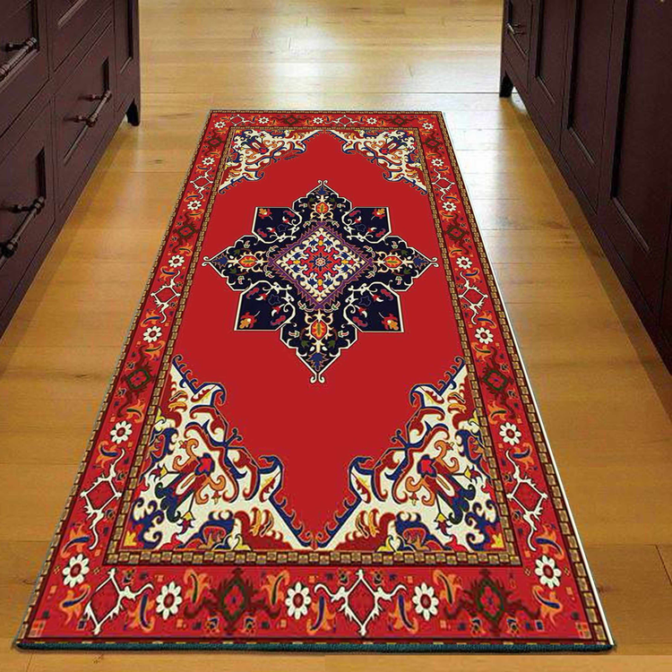 فرش راهرویی افشان سرخ - فرشینه و فرش چاپی کد R115
