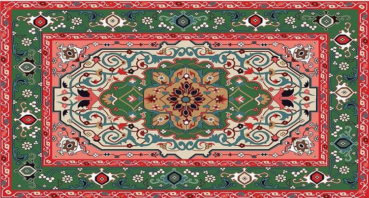 فرش راهرویی زمردین مهر - فرشینه و فرش چاپی کد R103